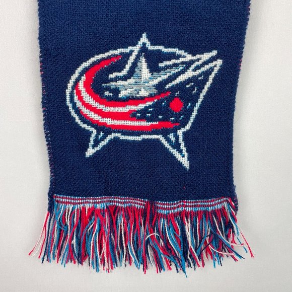 Columbus Blue Jackets CBJ Hockey Nationwide Scarf Blue Red - Picture 5 of 11